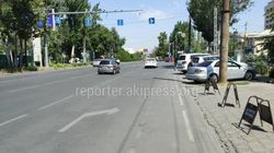 «Бишкекасфальтсервис» в ближайшее время сотрет разметку с дороги на Ибраимова