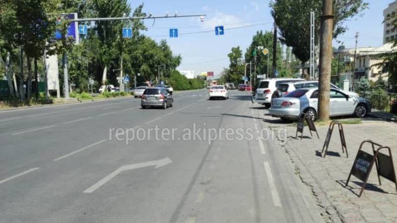«Бишкекасфальтсервис» в ближайшее время сотрет разметку с дороги на Ибраимова