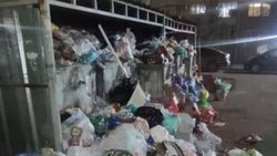 В Тунгуче мусорные баки забиты. Фото
