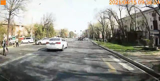ДТП на проспекте Айтматова попало на видео