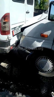 «Паровозик»: В Бишкеке произошло ДТП с участием 4 машин