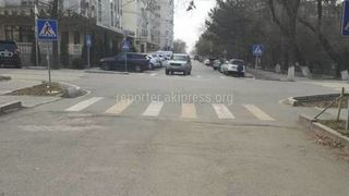 «Бишкекасфальтсервис» временно убрал бетонные блоки на Рыскулова, - мэрия