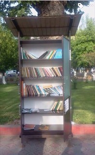 В Оше появилась уличная библиотека (фото)