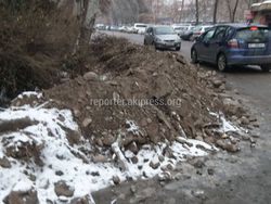 Горожанин просит привести в порядок участок улицы Усенбаева