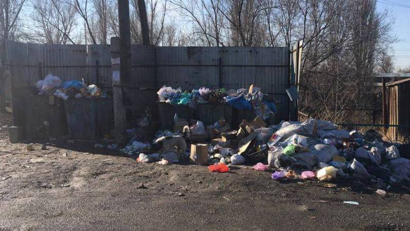 Фото — В селе Новопокровка не вывозят мусор