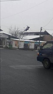 На ул.Абдыкадырова в Оше сломался светофор (фото)