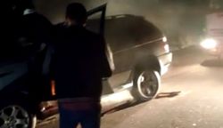 На перевале Кубакы автомобиль «БМВ Х5» врезался в припаркованный грузовик <b><i>(видео)</i></b>