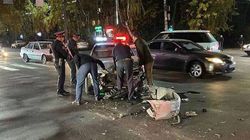 На Байтик Баатыра - Суеркулова произошло ДТП с участием патрульной машины <i>(видео)</i>