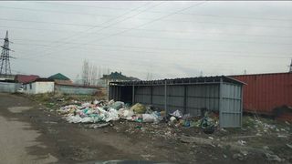 На Анкара-Октябрьской нет мусорных баков (фото)