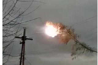 В Таласе короткое замыкание ЛЭП привело к мини-взрыву <i>(видео)</i>