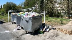 В Аламедине-1 снесли мусорную площадку. Фото