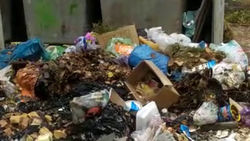 Гора мусора возле БЧК. Видео