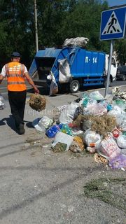 «Тазалык» убрал мусор на Байтик Баатыра. Фото