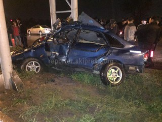 В Бишкеке в результате ДТП на Южной магистрали скончался водитель <i>(фото)</i>