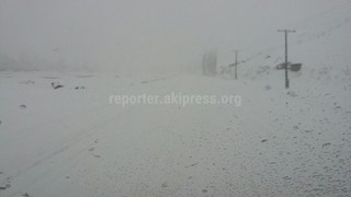Читатель из села Гульча Алайского района жалуется, что дорожные службы не очищают дорогу от снега <I>(фото)</i>