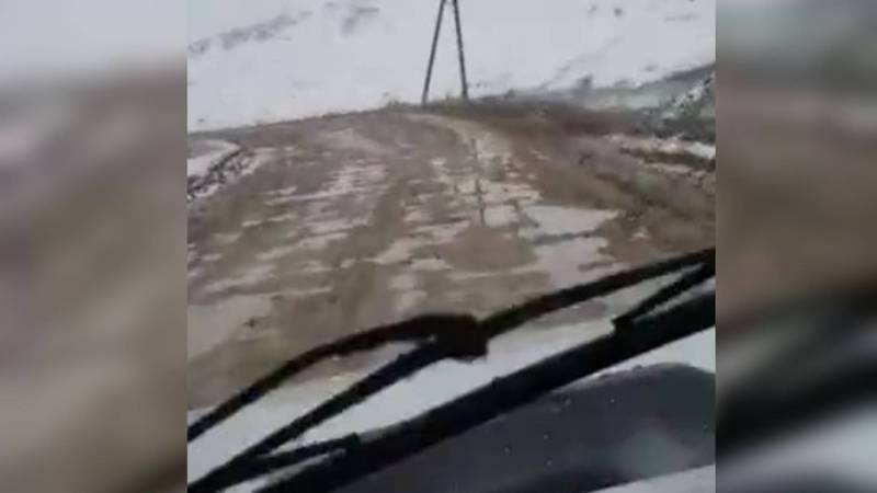 Житель жалуется на состояние дороги в селе Жалпак-Таш