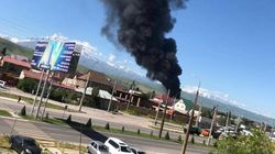 Пожар на юго-западе Бишкека. Фото, видео