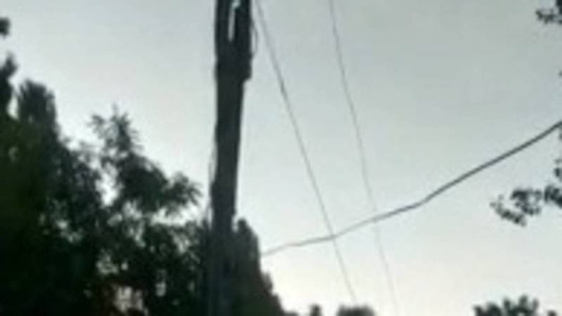 Житель села Жаны-Акман жалуется на состояние электропроводов. Видео