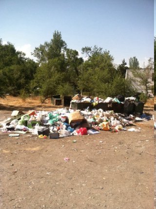 Читатель требует вывезти мусор с 6 микрорайона рядом с детским садиком <b>(фото)</b>