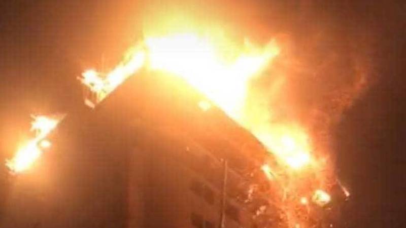 Пожар в Джале. Фото и видео очевидцев