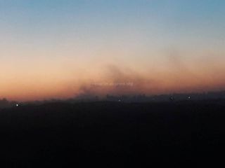 Дым из городской свалки предоставляет неудобства жителям села Ленинское