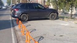 Законно ли на Юнусалиева установили ограничители парковки? Фото горожанина