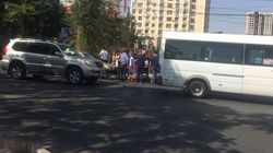 На Тыныстанова-Московской таксист сбил женщину