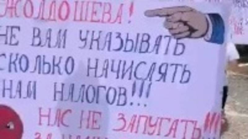 В Бишкеке прошел пикет в поддержку малого бизнеса