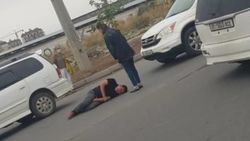 В Джале девушка на машине сбила мужчину. Фото