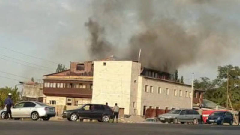 Видео пожара в селе Петровка