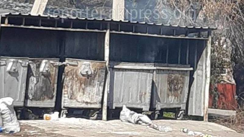 На Медерова-Матросова подожгли мусорку: Данная территория обслуживается «Комтранском», - мэрия