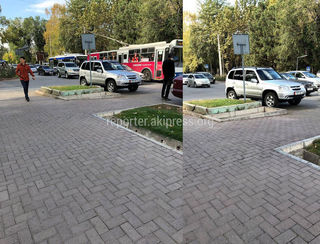 Парковка на перекрестке на Московской-Эркиндик