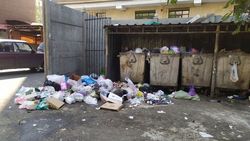 Возле дома на Панфилова снова собрался мусор. Фото
