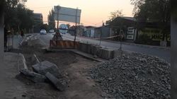 На Лермонтова-Фрунзе оставили мусор после строительных работ
