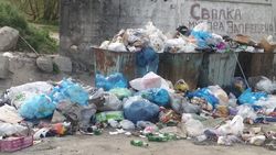 Свалка мусора на Усенбаева. Фото