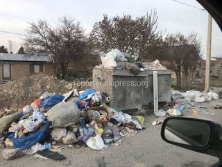 Южной части жилмассива Ак-Орго не убирается мусор