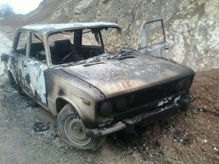 В Жалал-Абадской области целиком сгорел и взорвался автомобиль- читатель <b><i> (фото) </i></b>
