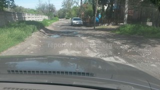 Участок проспекта Ч.Айтматова находится в плохом состоянии (фото)