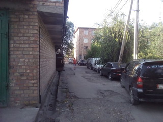 СТО заблокировала проезд на переулке Панфилова, - водитель <i>(фото)</i>