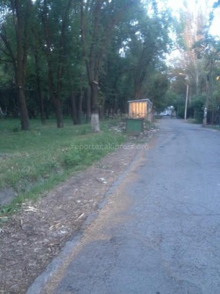 «Тазалык», после жалобы читателя о мусоре во дворе №25 в 3 мкр, ликвидировал его (фото)