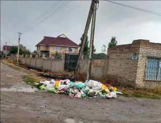 На улице Кошон в жилмассиве Арча-Бешик не вывозится мусор, - бишкекчанин (фото)