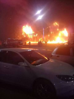 Очевидцы прислали фото и видео пожара в городе Ош <i>(видео)</i>