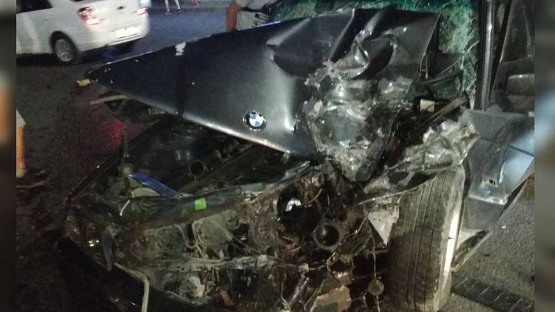 На Токомбаева—Байтик Баатыра столкнулись три машины. Фото