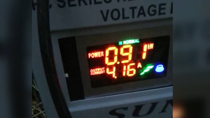 В селе Тамчы слабое напряжение в электрической сети (видео)