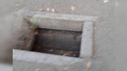 На Боконбаева - Логвиненко в тротуаре дыра (фото)