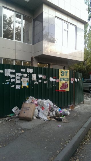 Возле детского сада в 11 микрорайоне не убирают мусор, - читатель <b>(фото)</b>