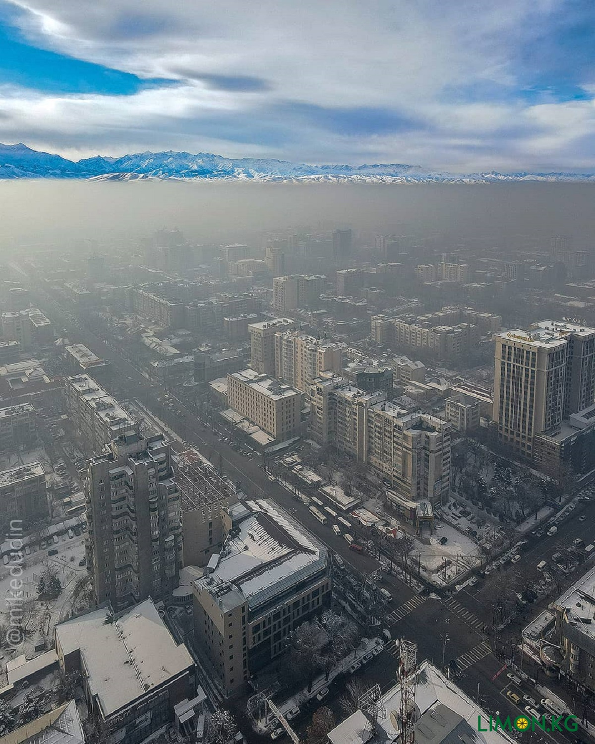 Бишкек накрыл черный смог (фото сегодня)