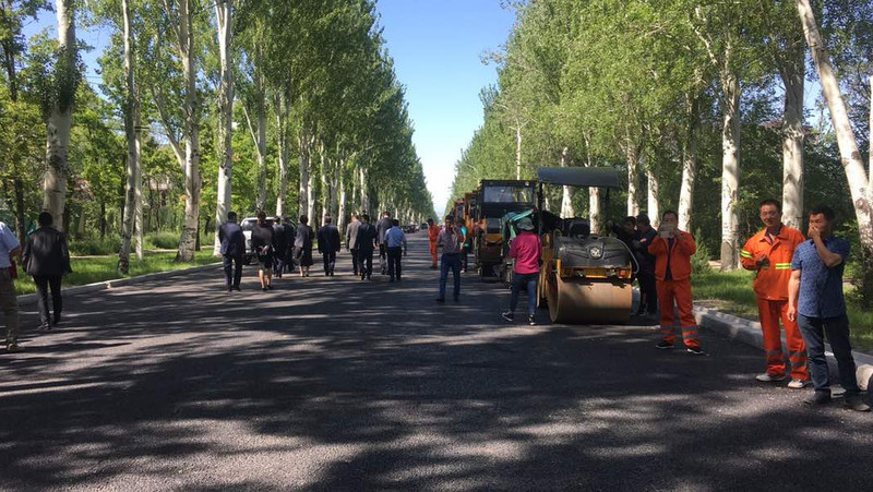Мэрия планирует завершить ремонт участка правительственной трассы по проспекту Ч.Айтматова через неделю — Tazabek