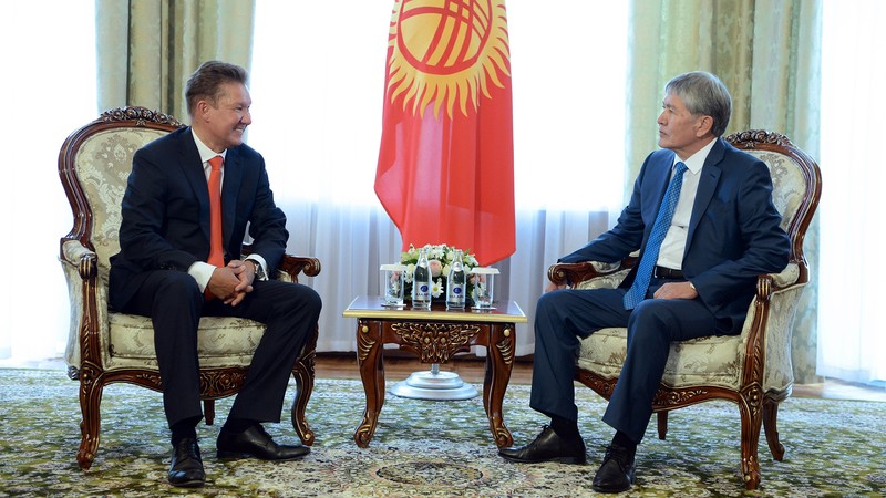 А.Атамбаев встретился с председателем правления «Газпром» А.Миллером — Tazabek