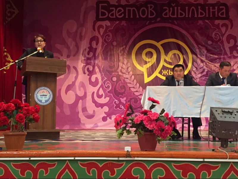 Председатель правления ОАО «ГСО» Дж.Эгамбердиева встретилась с жителями Нарынской области — Tazabek